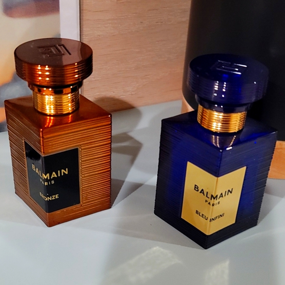 Balmain- empty cologne bottles (sold together)
